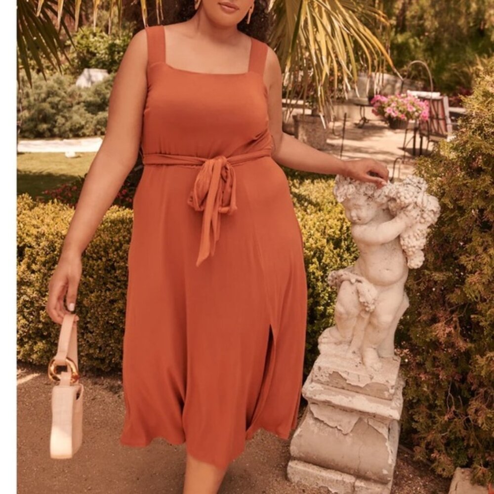 NEW SUGARLIPS Midi Sleeveless Jersey Knit Dress Curve DRESS SIZE:2X